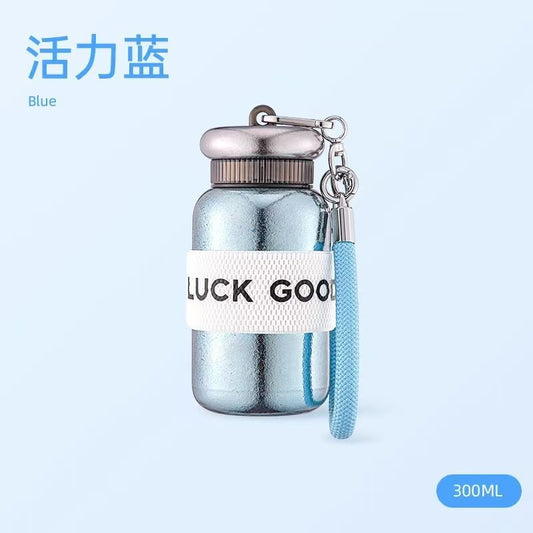 Pure titanium pocket thermos double-layer high-end portable women's titanium cup high-appearance gift