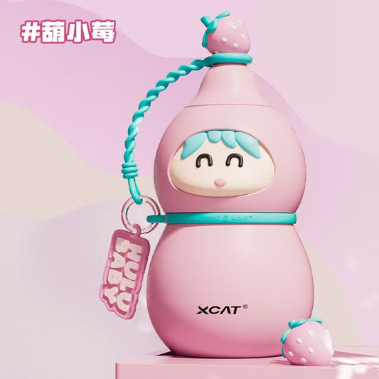 Pure Titanium Kids Thermos for HuluZai - Dual-Use Insulated Bottle for Kindergarten & Elementary School