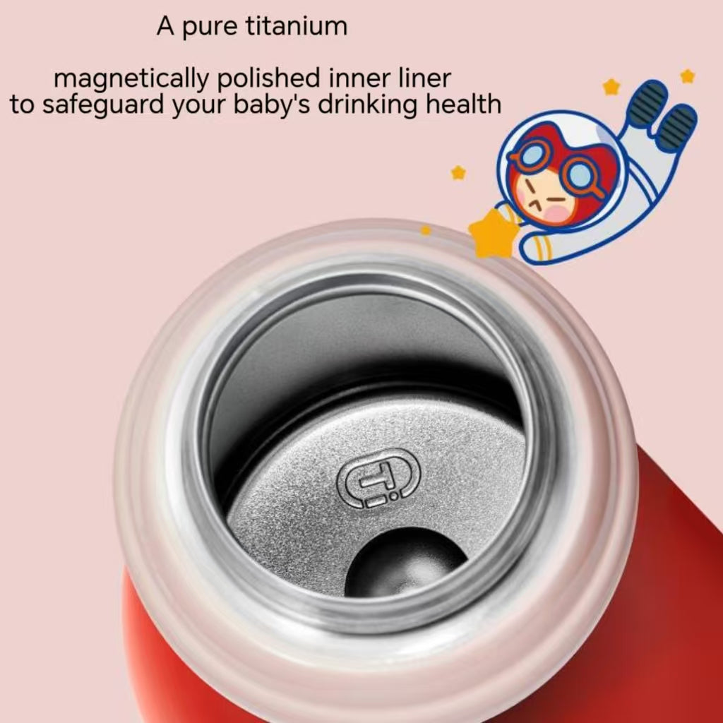 ASD Tixiang Kids Bottle, 620mL Capacity, Pink & Blue Options, Sippy Cup with Carry Sleeve, Thermal Flask.