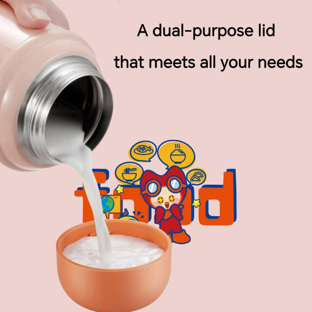 ASD Tixiang Kids Bottle, 620mL Capacity, Pink & Blue Options, Sippy Cup with Carry Sleeve, Thermal Flask.