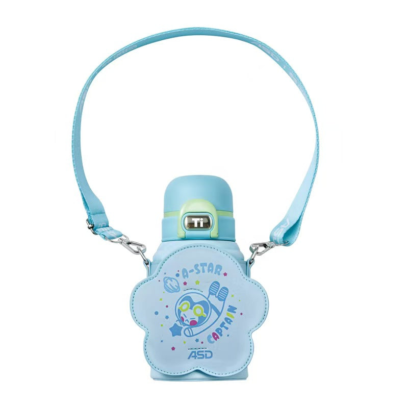 ASD Tixiang Kids Bottle, 620mL Capacity, Pink & Blue Options, Sippy Cup with Carry Sleeve, Thermal Flask.