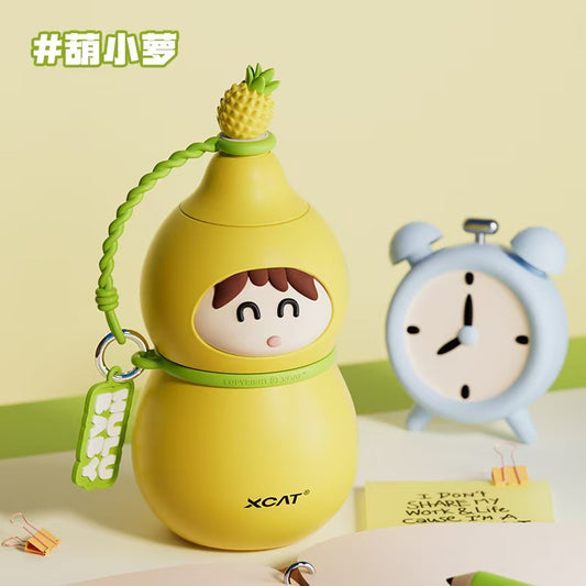 Pure Titanium Kids Thermos for HuluZai - Dual-Use Insulated Bottle for Kindergarten & Elementary School